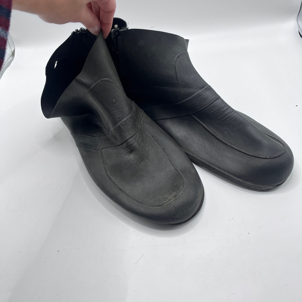 Vintage Totes Rubber Overshoes Black Zip Up Galoshes Made in USA XXL Mens